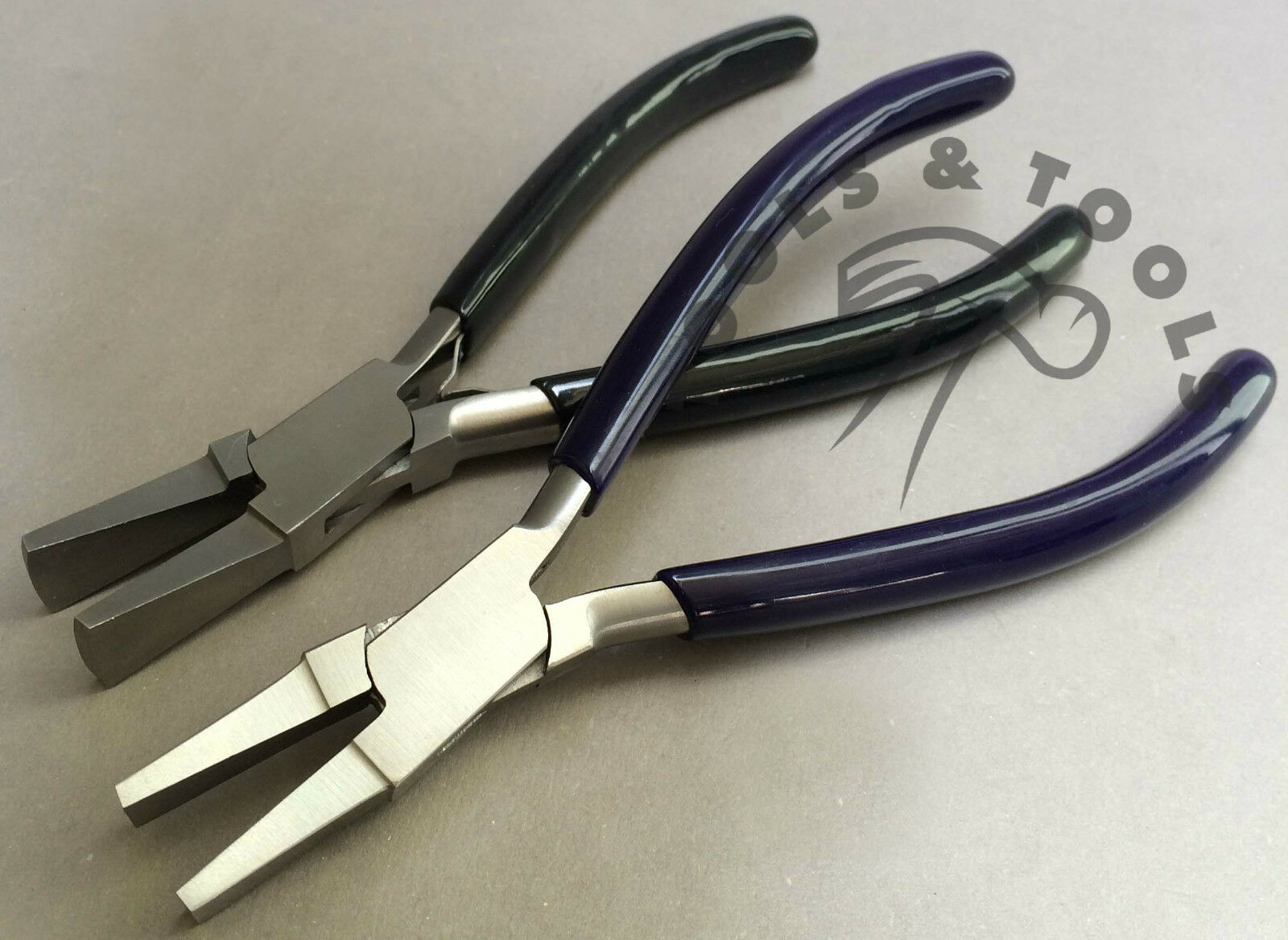 2-PCS-PLIERS-SET-DUCK-BILLED-WIDE-JAWS-STRAIGHT-CURVED-JEWELRY-CRAFTS-TOOLS-262097570500-4