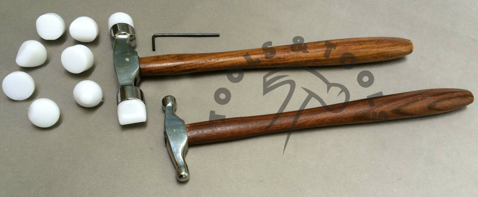 2-Pcs-Nylon-Tips-Texturing-Hammer-Designing-Forming-Metal-Silver-Smith-REPOUSSEE-262046549420