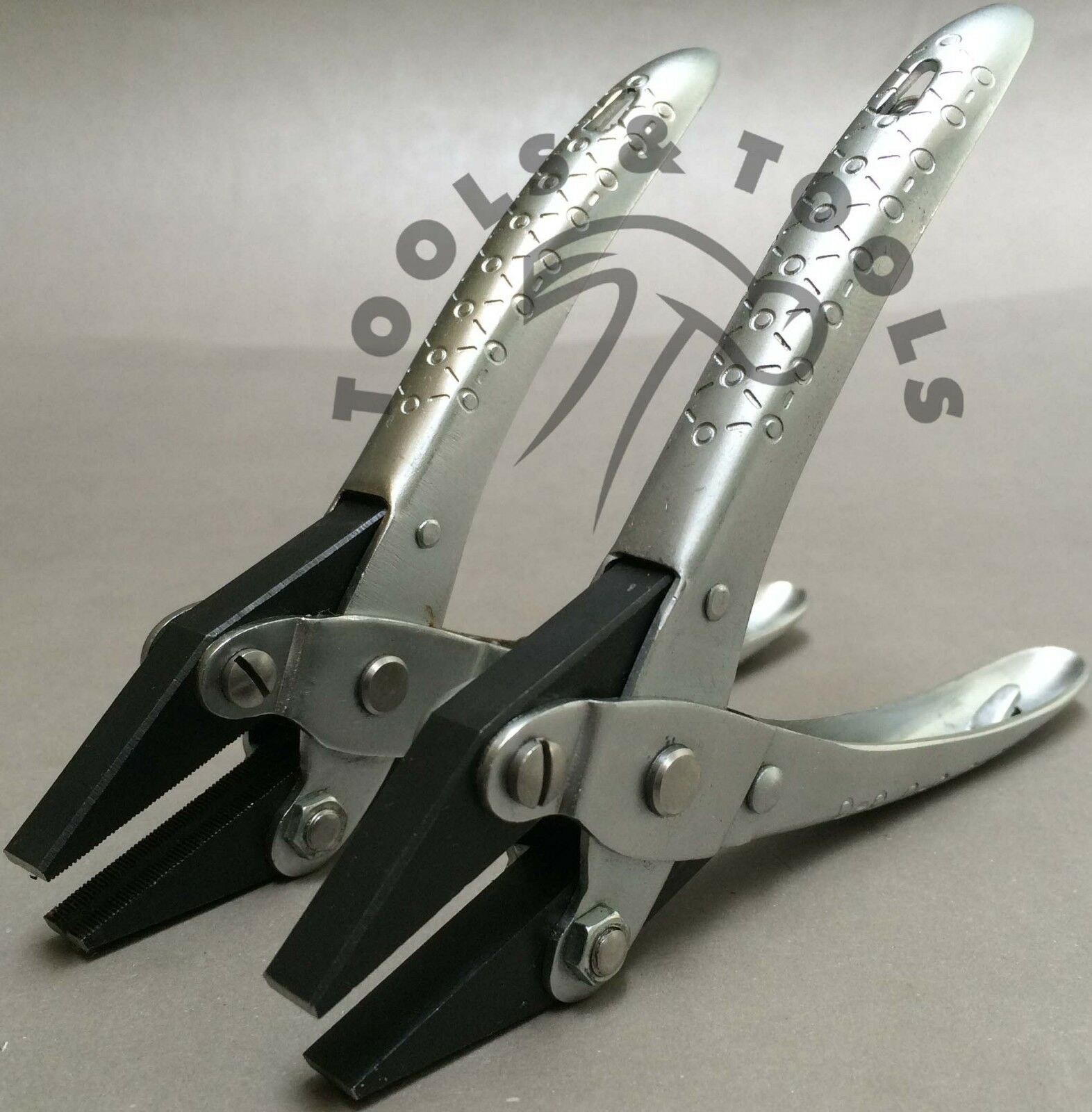 Parallel Action Jewelry Pliers With Stepped & Concave Jaws - 3mm, 4mm, 5mm, 140mm Length