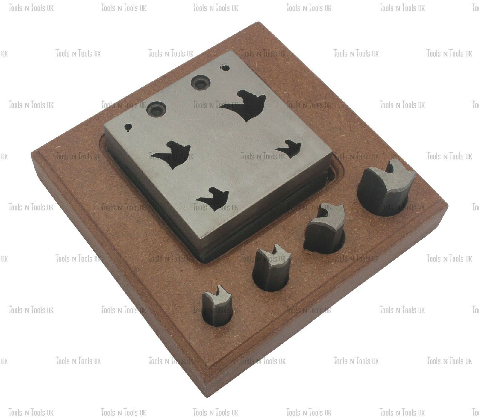 4-PUNCHES-HORSE-DESIGN-STEEL-DISC-CUTTERS-JEWELLERY-DAPPING-CUT-METAL-SHEET-TOOL-264434822421-2