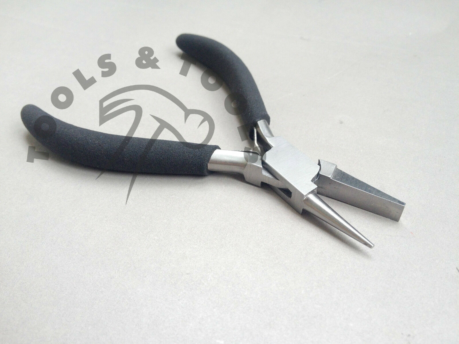 5-PIECE-BENDING-PLIERS-KIT-SET-JEWELRY-CRAFTS-WIRES-BLACK-FOAM-HANDLES-POUCH-261866167551-7