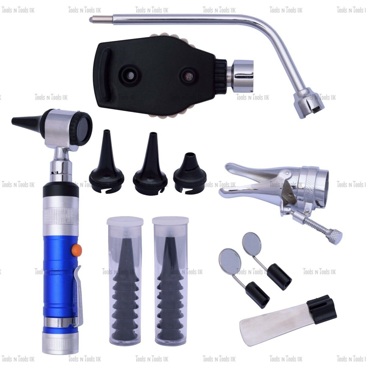 BLUE Veterinary Otoscope Ophthalmoscope Diagnostic Kit ENT Surgical ...