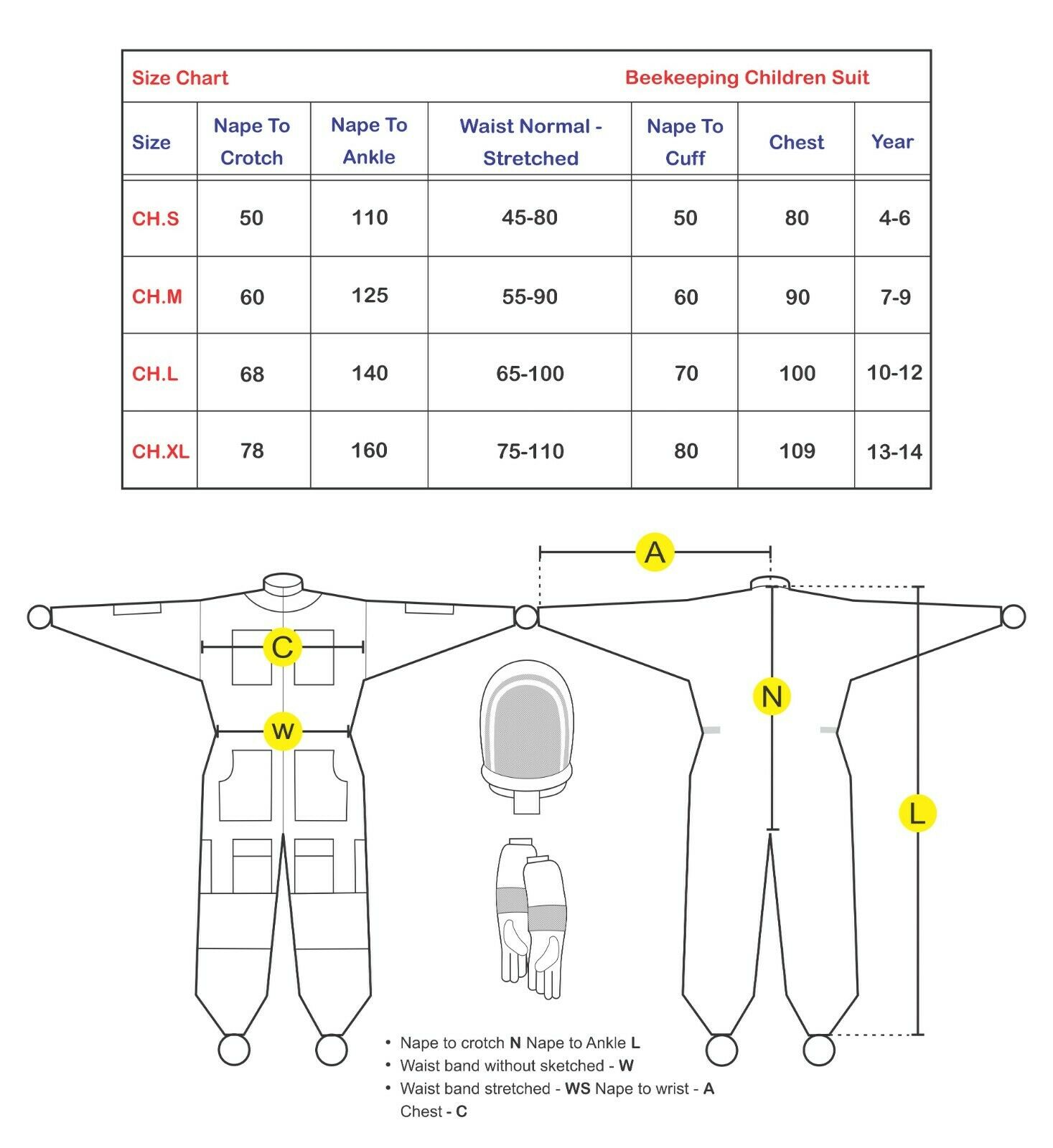 KHAKI-CHILD-SIZE-MEDIUM-THREE-LAYERS-MESH-BEEKEEPING-SUIT-BEE-VENTILATED-COOLAIR-265036425811-3