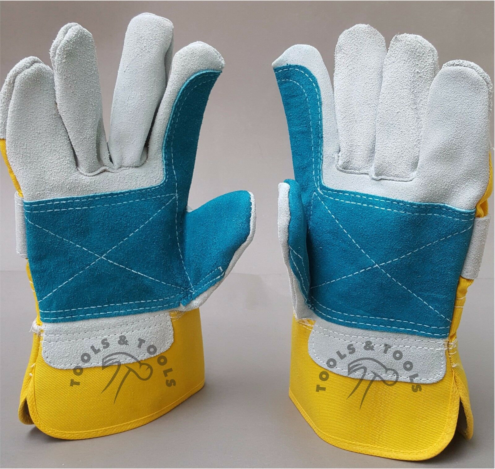 1-x-Pair-of-Canadian-Rigger-Leather-Gloves-Working-Palm-Safety-One-Size-Fits-All-263116727192-4