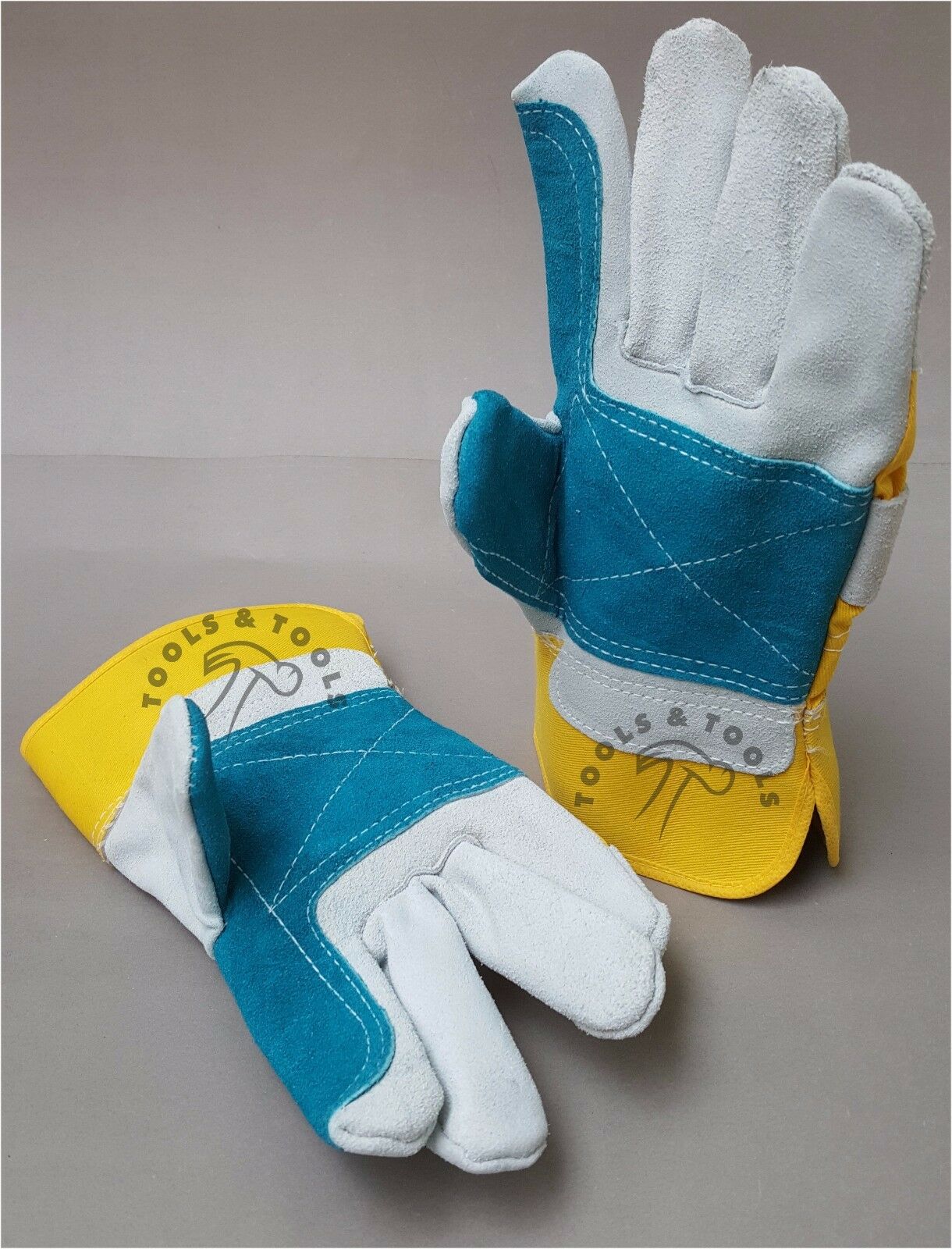 1-x-Pair-of-Canadian-Rigger-Leather-Gloves-Working-Palm-Safety-One-Size-Fits-All-263116727192