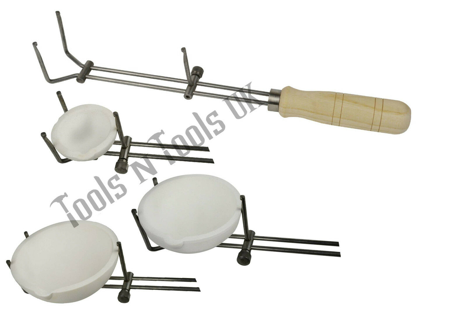 Adjustable-Multi-Size-Crucibles-Ceramic-Dishes-Tongs-Holder-Casting-Melting-Pour-262495193962