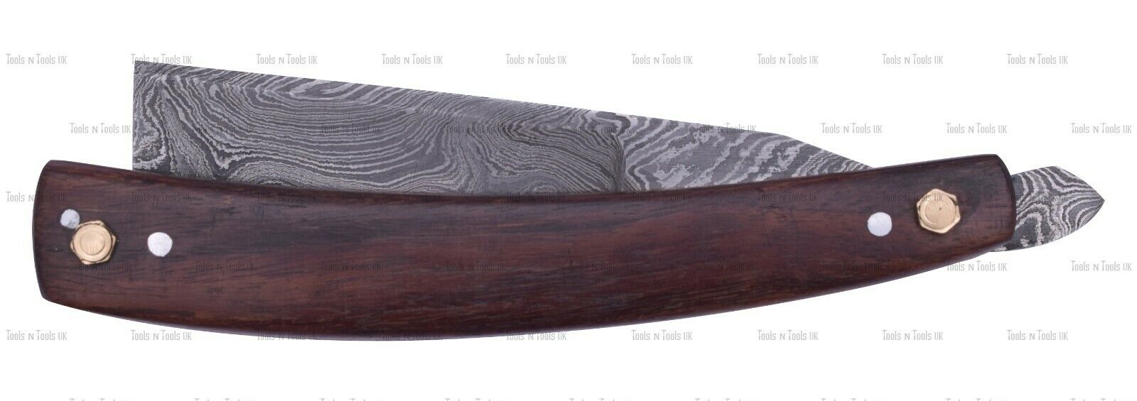 DAM-003-Damascus-Steel-Straight-Razor-Cut-Throat-Rosewood-Handle-Barber-Shaving-264718280942-3