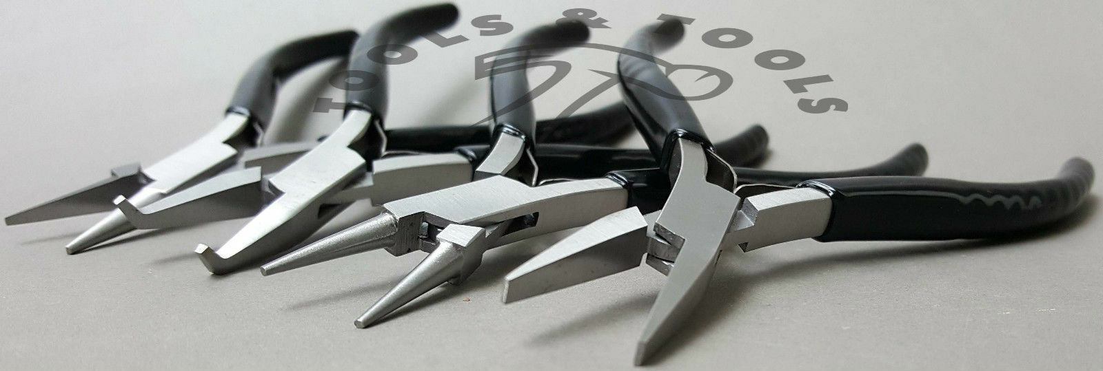 Economy-Slim-Line-Pliers-Set-Flat-Round-Chain-Bent-Nose-Jaws-4-Pcs-Wood-Rack-262950246212-6