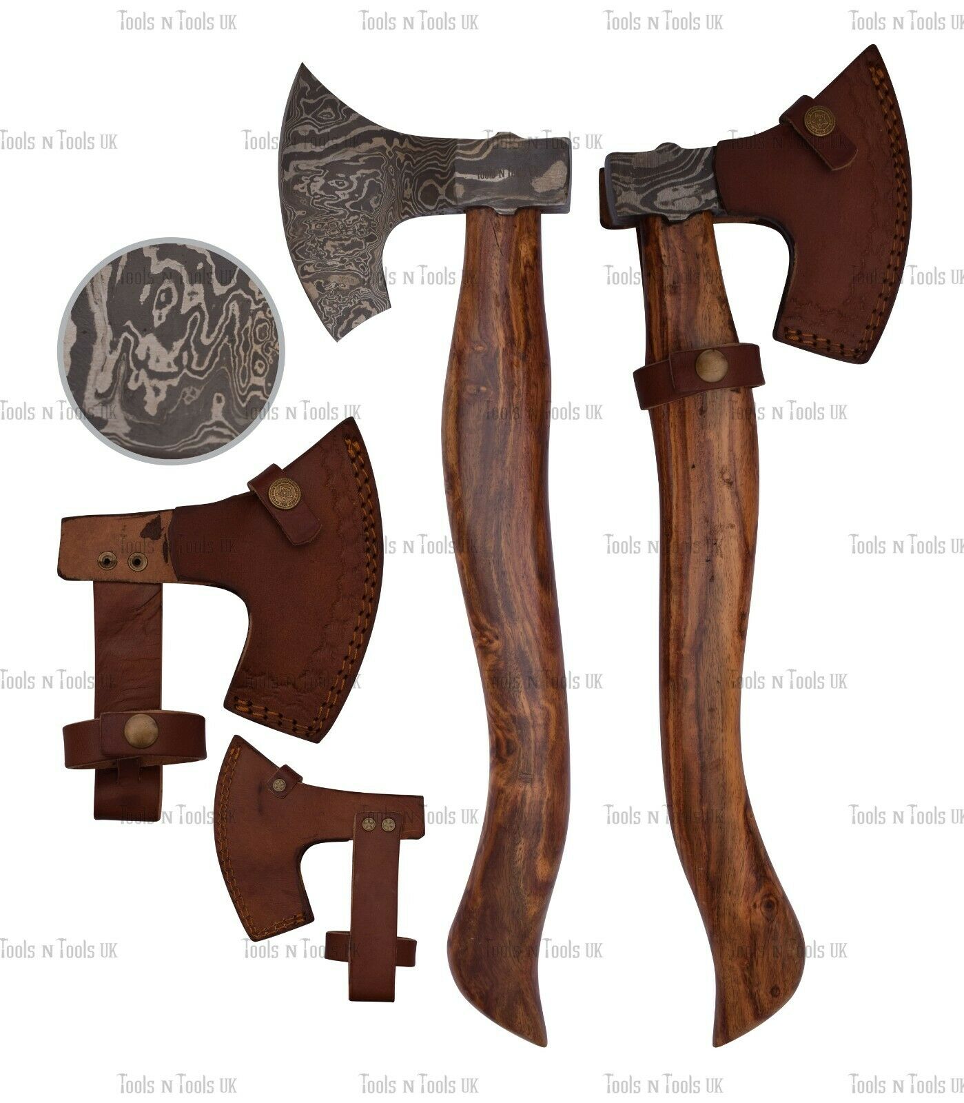 NEW-AXE-015-Damascus-Steel-Axes-20-Hand-Hatched-Tomahawk-Chopper-Outdoor-Garden-254748720362