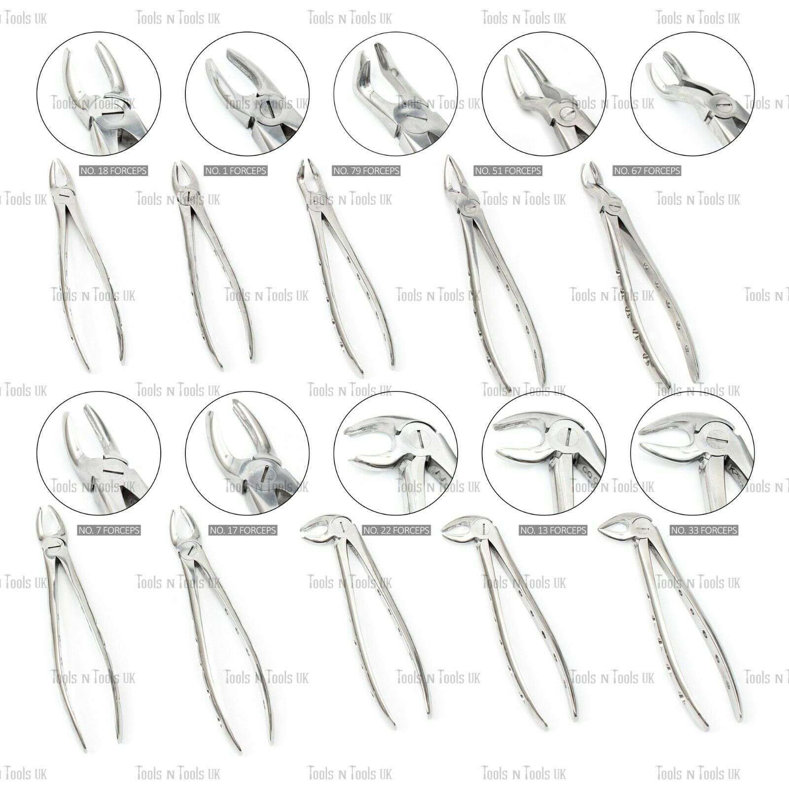 PREMIUM-QUALITY-10-DENTAL-FORCEPS-SETKIT-TOOTH-EXTRACTING-SURGERY-PASSIVATED-CE-265271924062-2