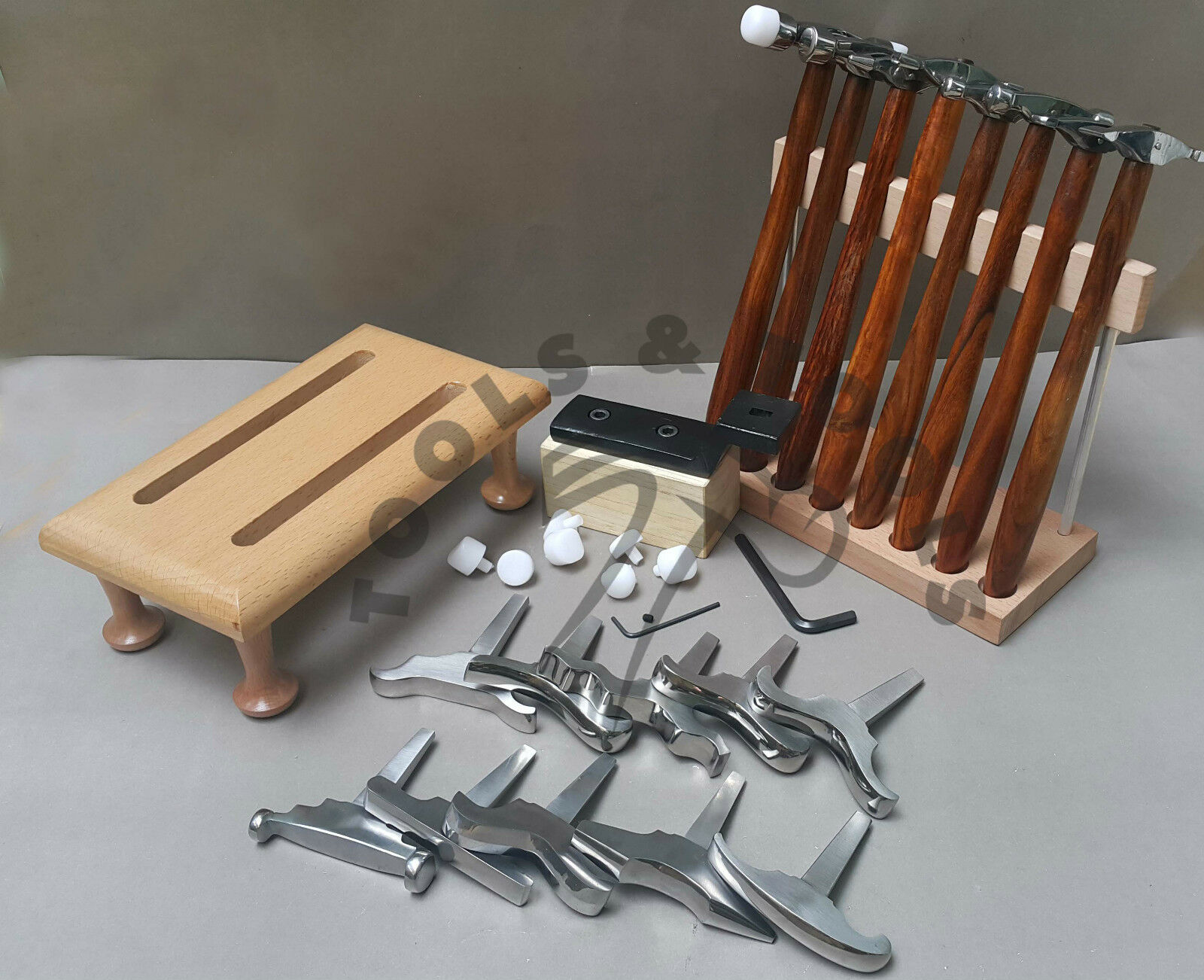 8-TEXTURING-HAMMERS-10-MINIATURE-STAKES-DESIGNING-FORMING-JEWELRY-METAL-REPOUSSE-261990300823-3