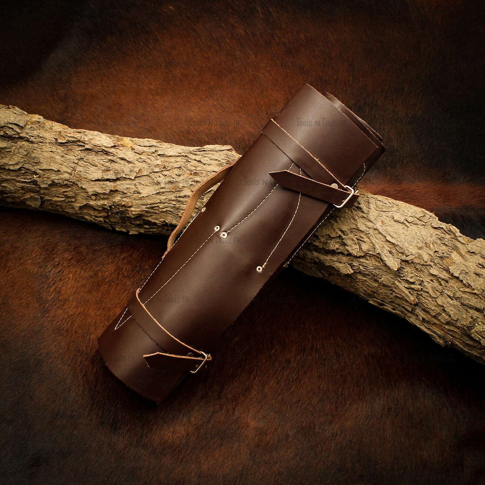 BLUE-HAND-FORGED-DAMASCUS-STEEL-CHEF-KITCHEN-KNIVES-WOODEN-HANDLE-LEATHER-SHEATH-255133780313-11