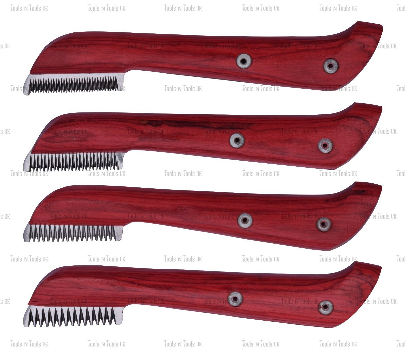 RED-HAND-STRIPPING-KNIFE-CAT-DOG-PET-GROOMING-COMB-HAIR-4-PIECE-COARSE-FSM-264083844953