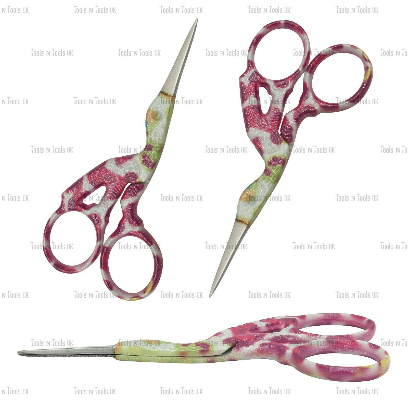 Variation-of-14-Lining-Style-35quot-Multi-Purpose-Bird-Stork-Small-Beauty-Embroidery-Scissors-254301876903-b58c