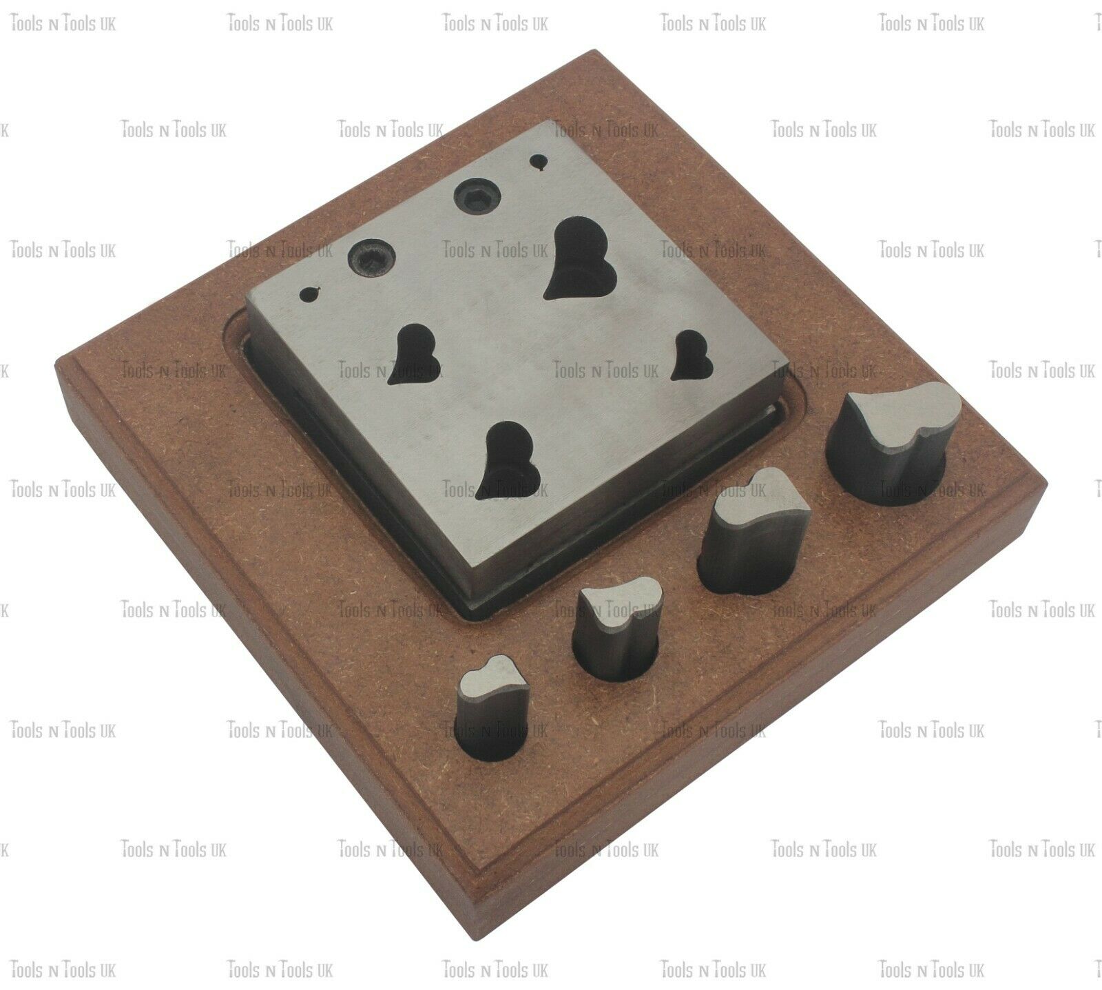 4-WIDE-HEART-DESIGN-STEEL-DISC-CUTTERS-JEWELLERY-DAPPING-PUNCH-METAL-SHEETS-TOOL-254334015254-2