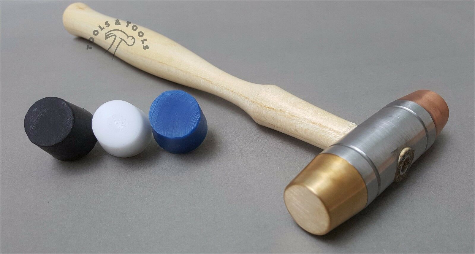 5-Interchangeable-Faces-Hammers-Plastic-Copper-Rubber-Brass-Mallet-Jewellery-253073207954-4