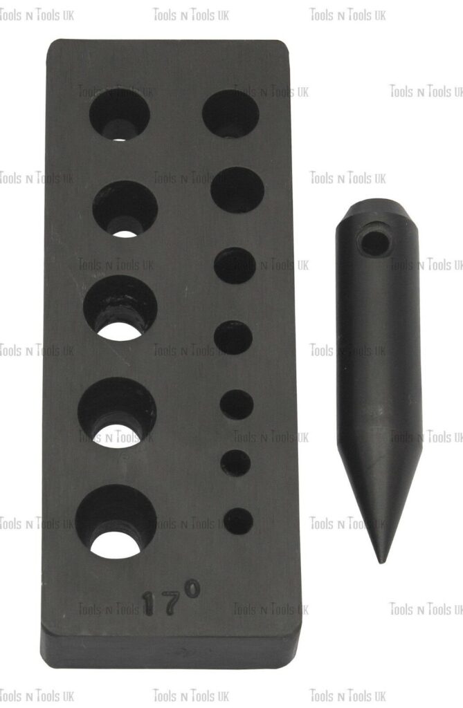 Bloc De Serrage Avec Poinçons Ronds 17° Pour Bijouterie - 14 Tailles De 3 à 16 Mm - Pour Former Des Lunettes - 6