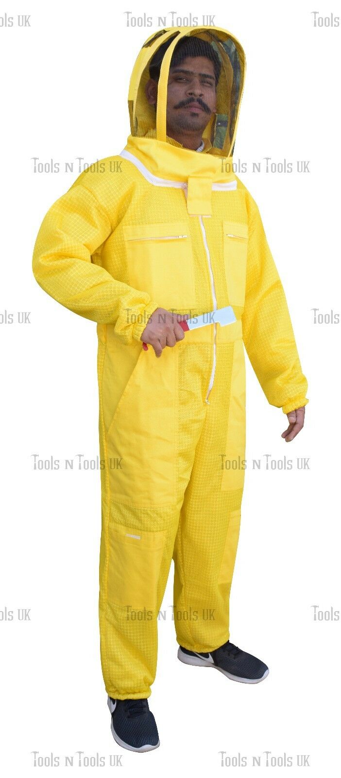 1YELLOW-THREE-LAYERS-MESH-ULTRA-BEEKEEPING-SUIT-BEE-VENTILATED-COOL-AIR-X-LARGE-263686443645-5