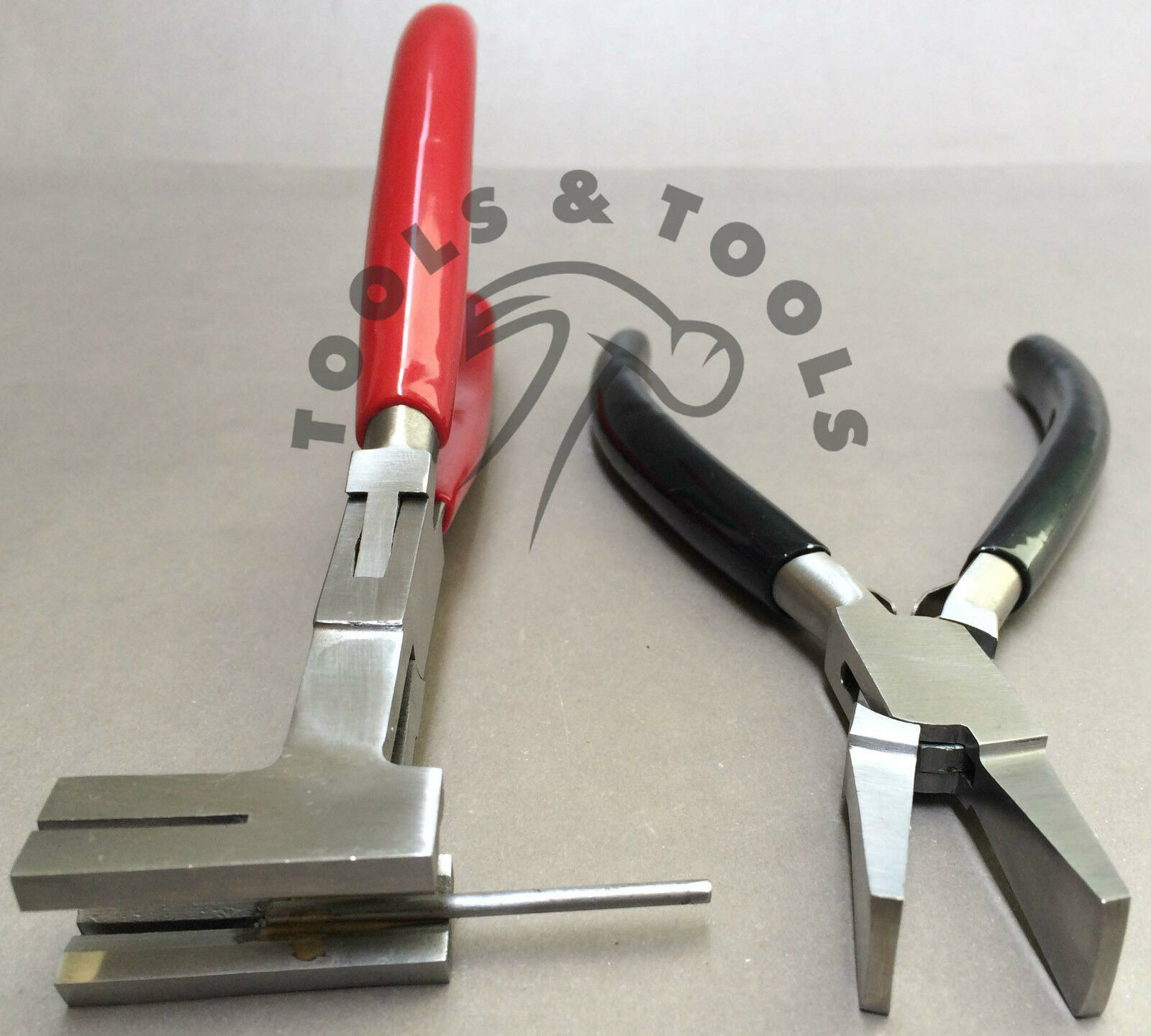 2-PCS-PLIERS-SET-COIL-CUTTING-DUCK-BILLED-WIDE-JAWS-JEWELRY-CRAFTS-WIRES-TOOLS-262097580975-2