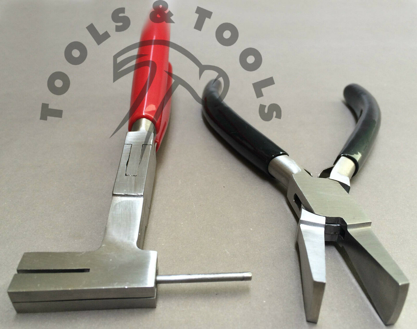 2-PCS-PLIERS-SET-COIL-CUTTING-DUCK-BILLED-WIDE-JAWS-JEWELRY-CRAFTS-WIRES-TOOLS-262097580975