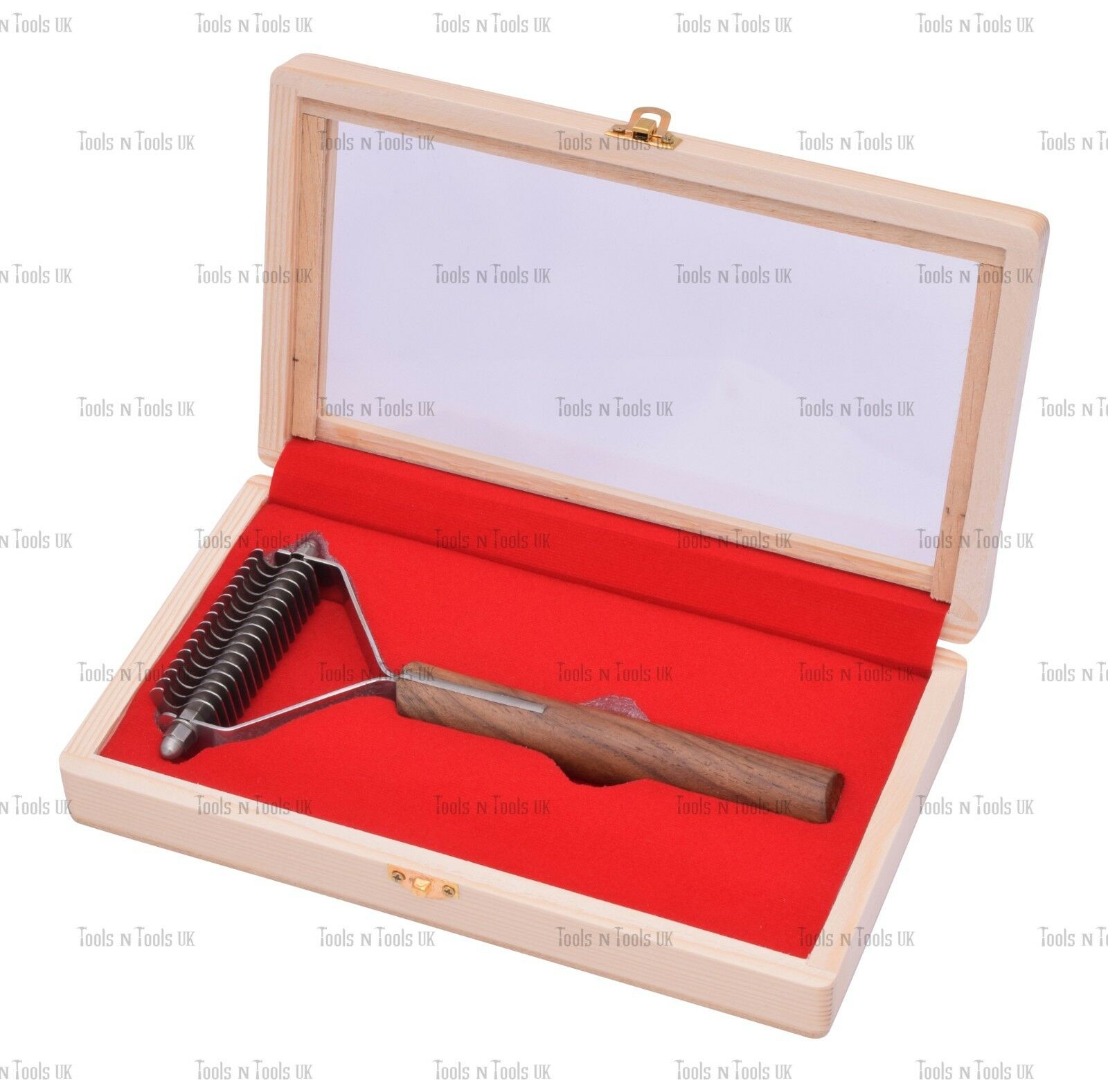 In-Box-16-Blade-Dog-Pet-Grooming-Pro-Groomer-Stripper-Wooden-Handle-Coat-King-264085236075-4