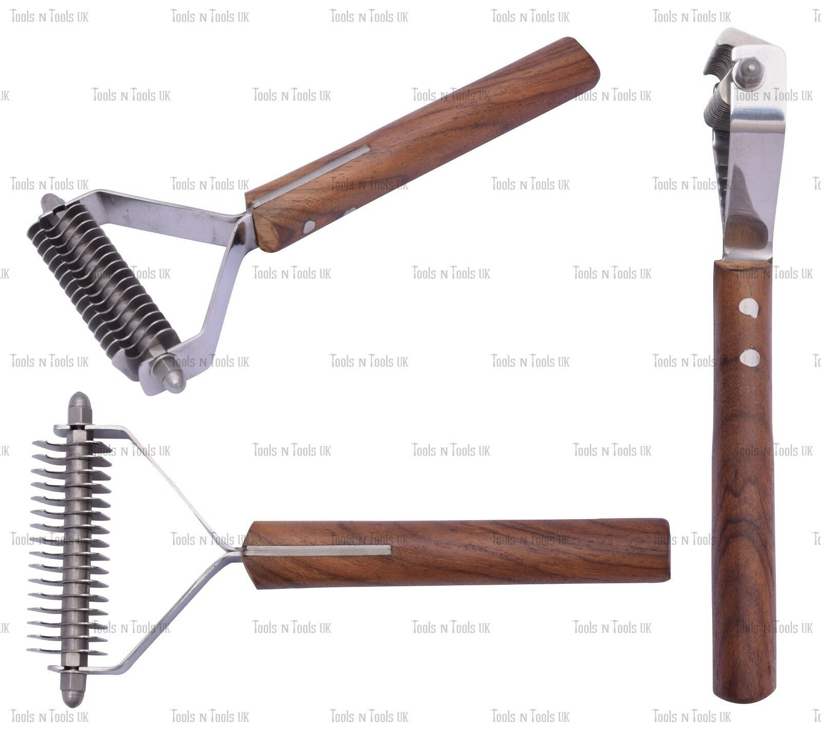 In-Box-16-Blade-Dog-Pet-Grooming-Pro-Groomer-Stripper-Wooden-Handle-Coat-King-264085236075-7