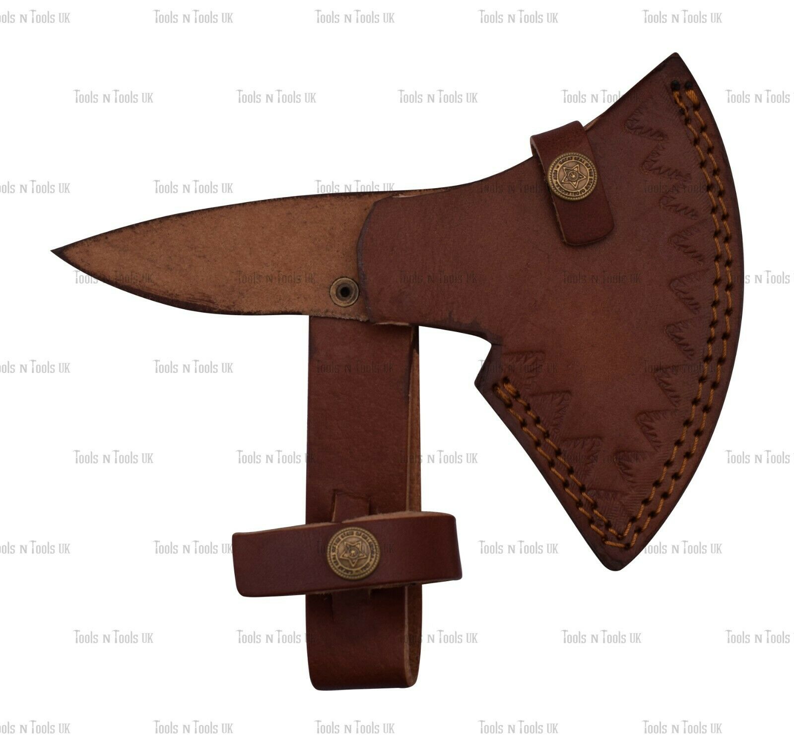 NEW-AXE-017-Double-Edge-Damascus-Steel-Axes-19-Hand-Hatched-Tomahawk-Chopper-264899319745-5