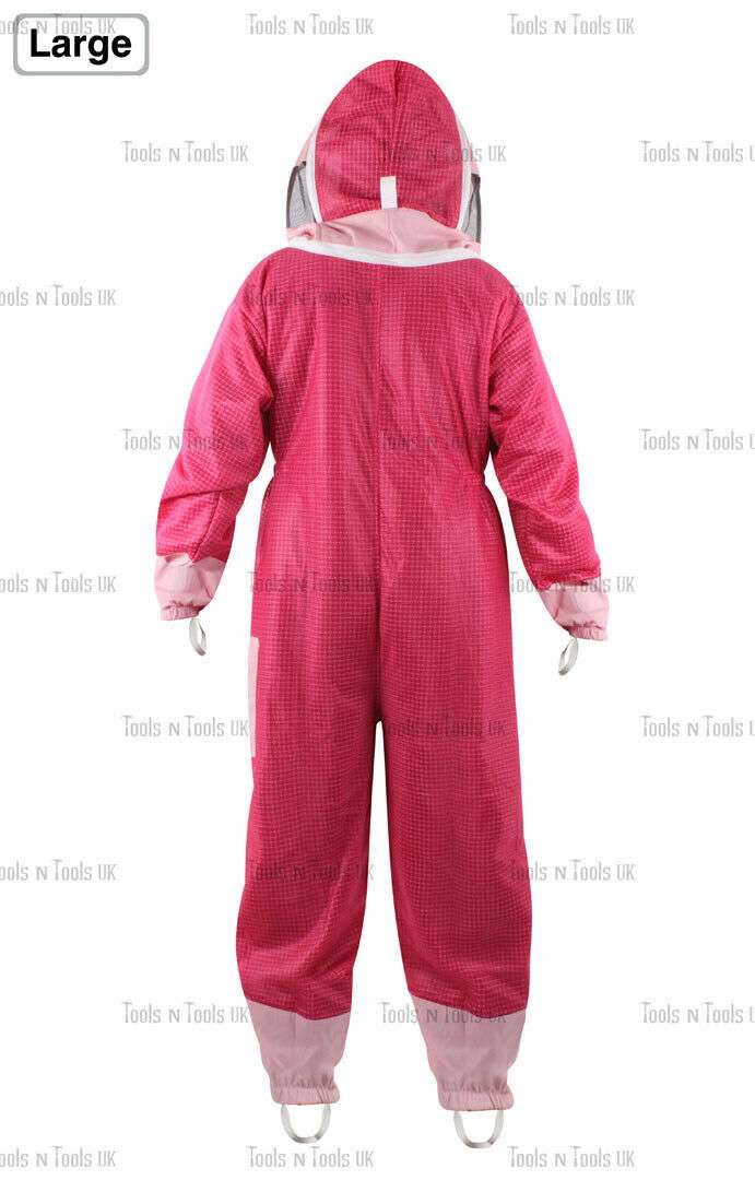 NEW-PINK-ADULT-LARGE-THREE-LAYERS-MESH-BEEKEEPING-SUIT-BEE-VENTILATED-COOL-AIR-254854697265-4