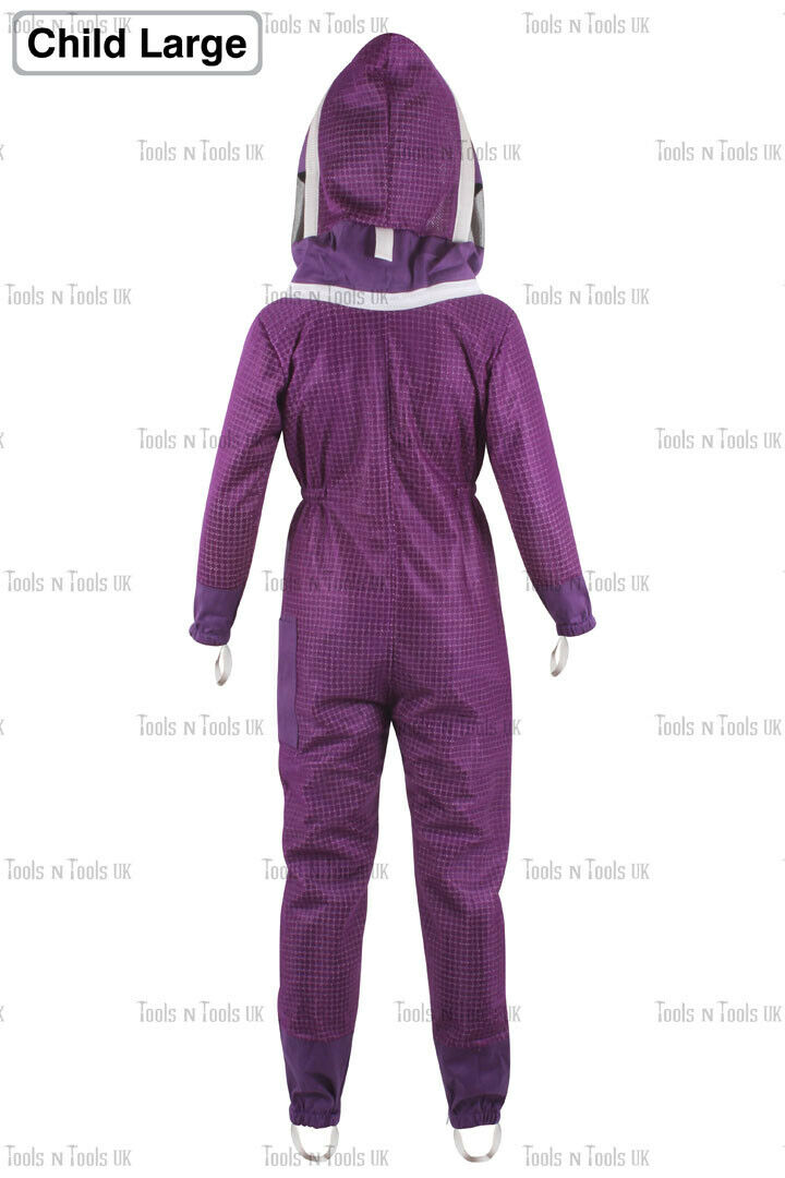 PURPLE-CHILD-SIZE-LARGE-THREE-LAYERS-MESH-BEEKEEPING-SUIT-BEE-VENTILATED-COOLAIR-254852478095-5