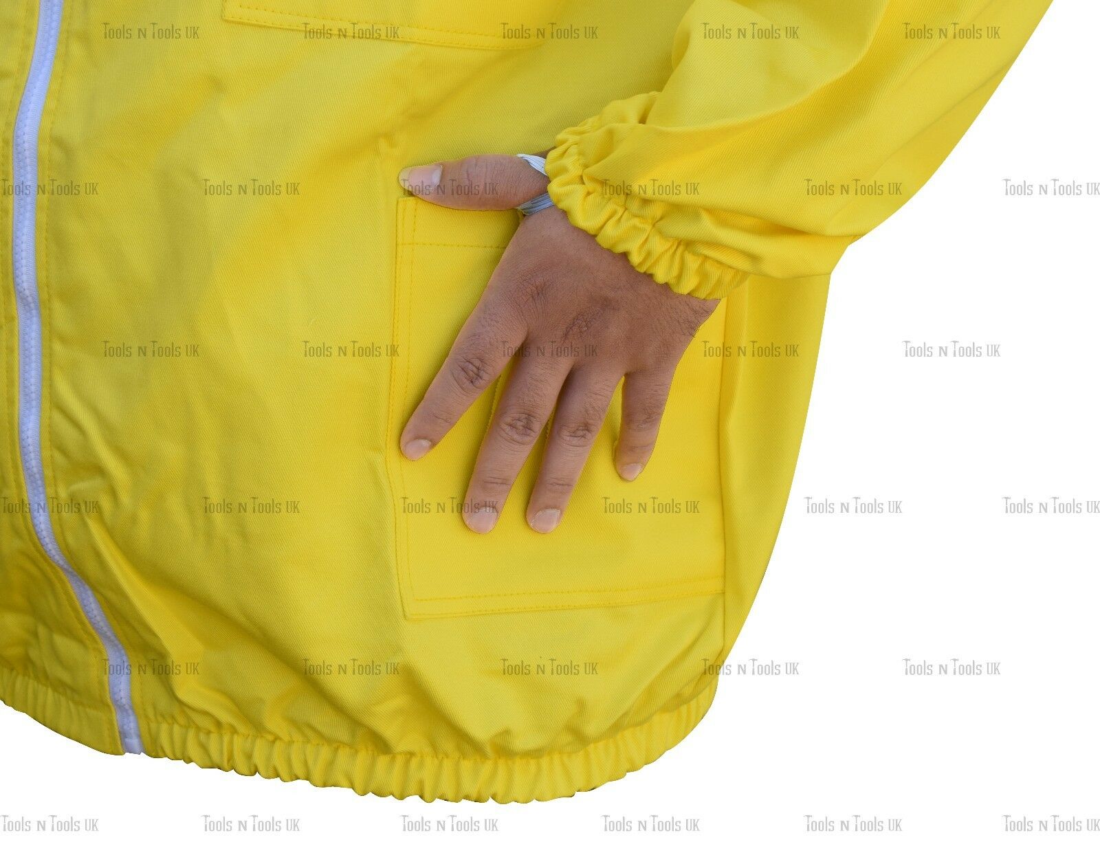 YELLOW-HEAVY-DUTY-COTTON-BEEKEEPING-JACKET-UNISEX-BEE-JACKET-BEEKEEPERS-LARGE-263686242615-4