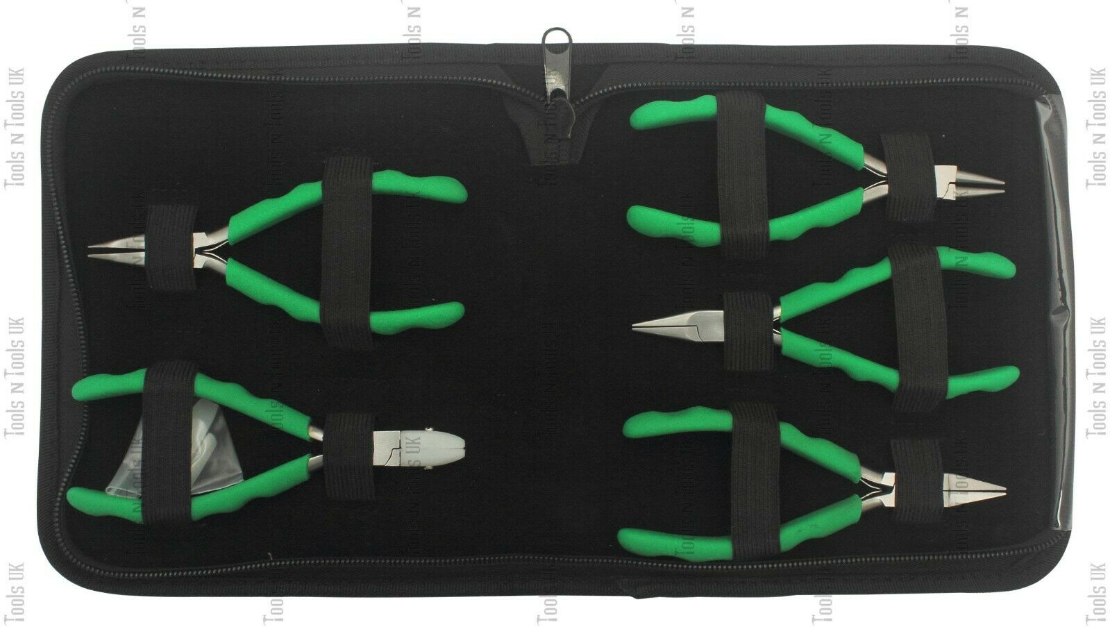150-mm-Foam-Grips-Jewellery-5-Pliers-Set-Nylon-Flat-Round-Chain-Bent-Zipper-Case-254361678266-2