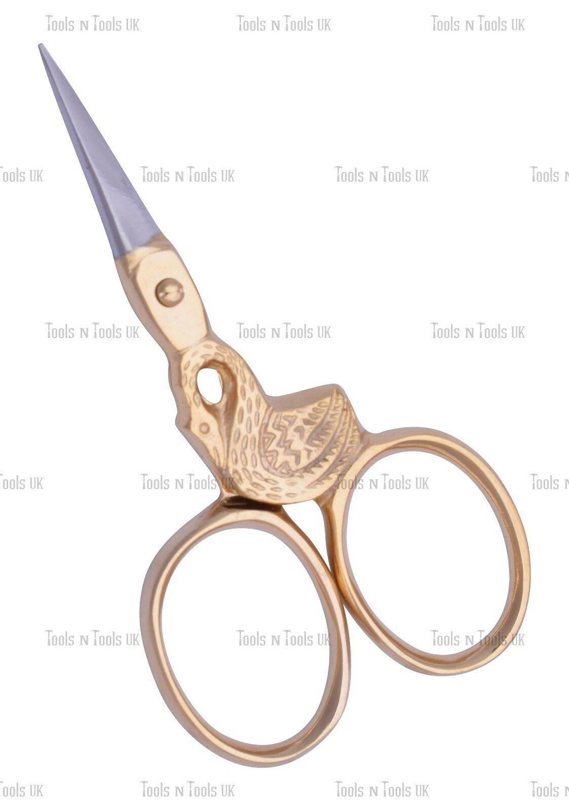 3-Swan-Shape-Eye-Brow-Cuticle-Nail-Small-Embroidery-Fancy-Scissors-Gold-Plated-263698979616-2
