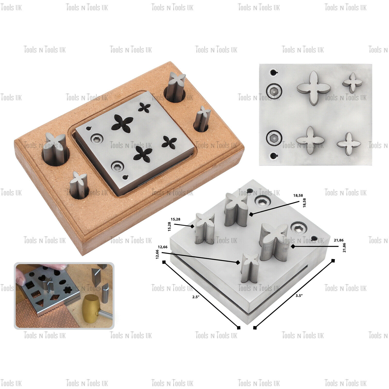 4-PUNCH-PETAL-FLOWER-SHAPE-STEEL-DISC-CUTTER-JEWELLERY-FORMING-STAMPING-BLANKS-255144643026-4