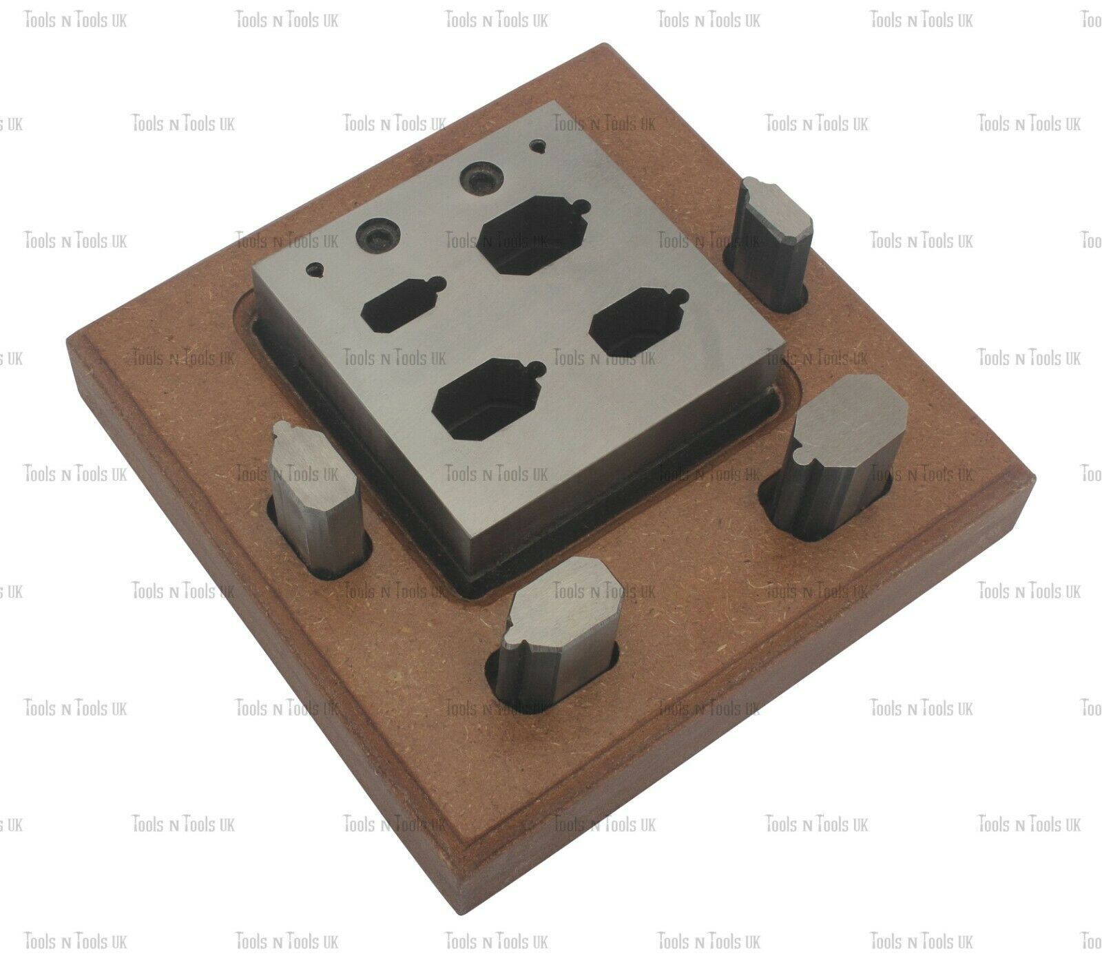 4-PUNCHES-EMERALD-DESIGN-STEEL-DISC-CUTTERS-JEWELLERY-DAPPING-CUT-METAL-SHEETS-264434835666-2