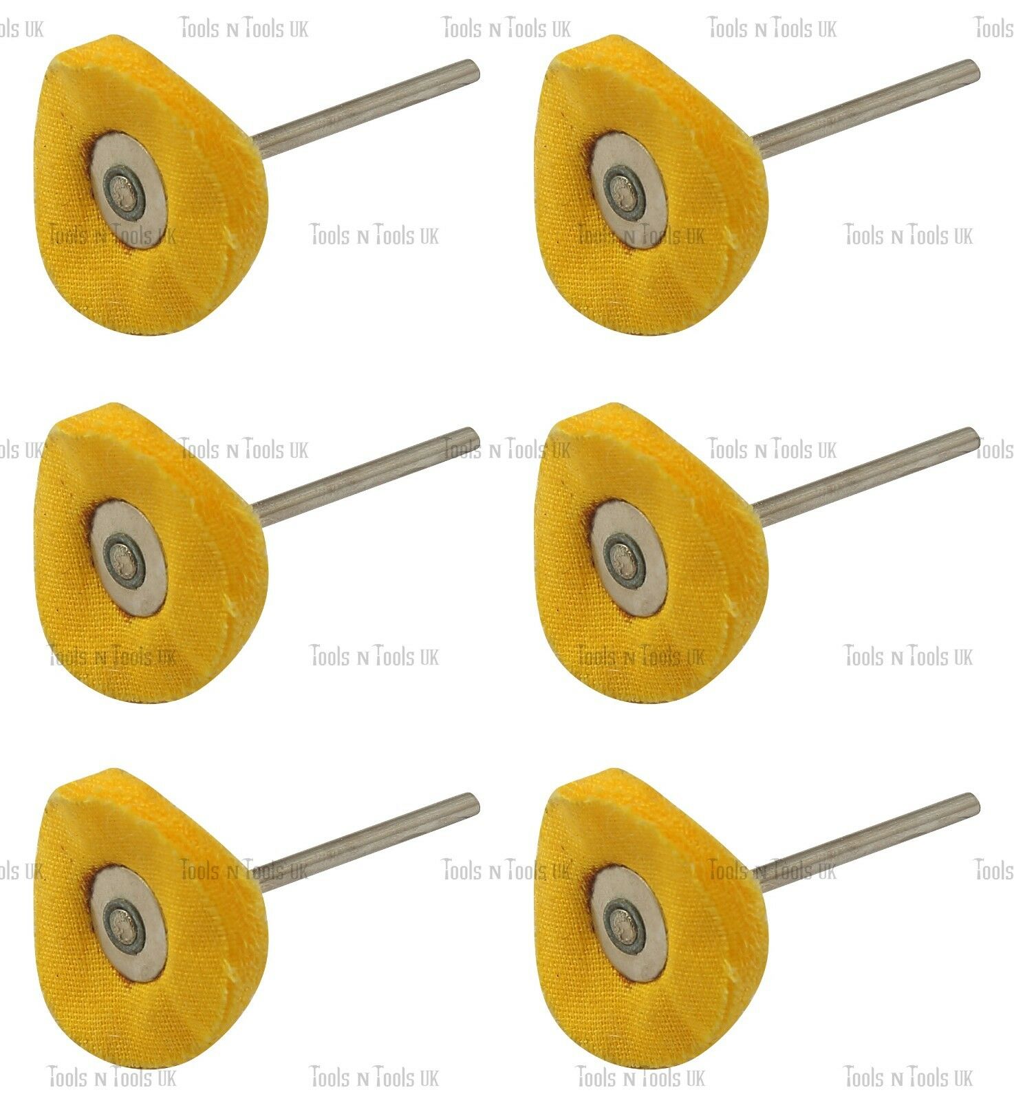 6-x-Yellow-Mop-Brush-Felt-Cloth-Polishing-Rotary-Drill-Bit-Wheels-Buffing-Pad-254093109906