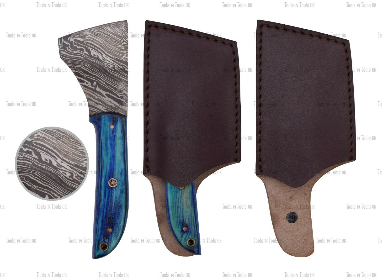 AXE-006-Damascus-Steel-7-Saddlers-Leather-Cutter-Edge-Skiving-Tool-Handmade-254326479956-2
