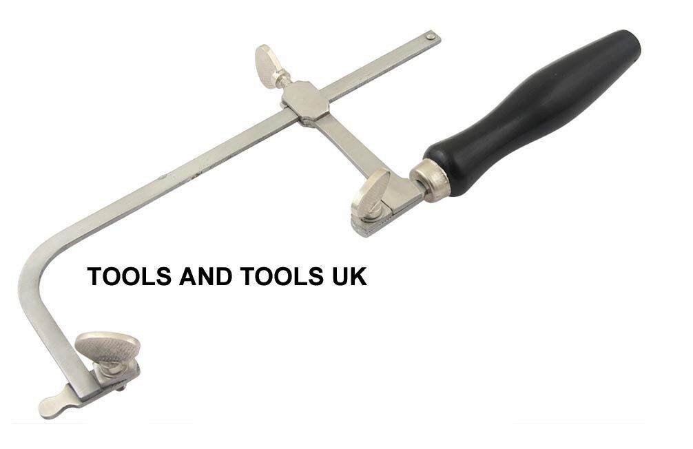 JEWELLER-PIERCING-SAW-FRAME-80-mm-JEWELLERS-HAND-TOOL-ADJUSTABLE-FREE-12-BLADES-251654754896