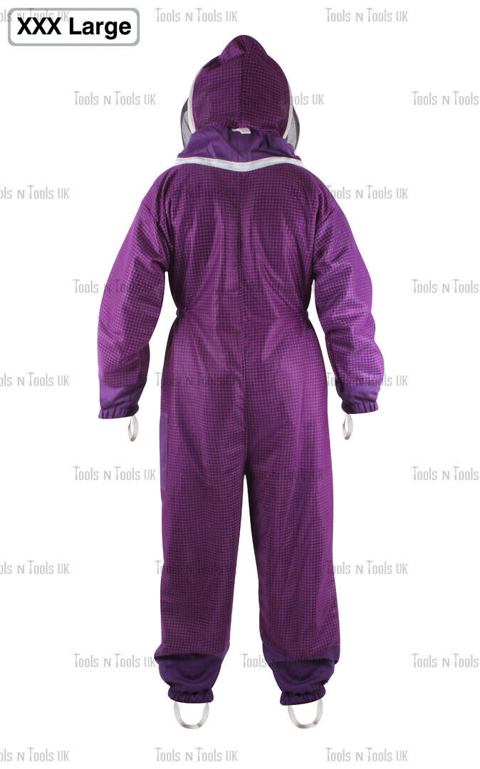 PURPLE-ADULT-XXX-LARGE-THREE-LAYERS-MESH-BEEKEEPING-SUIT-BEE-VENTILATED-COOLAIR-265036297726-4