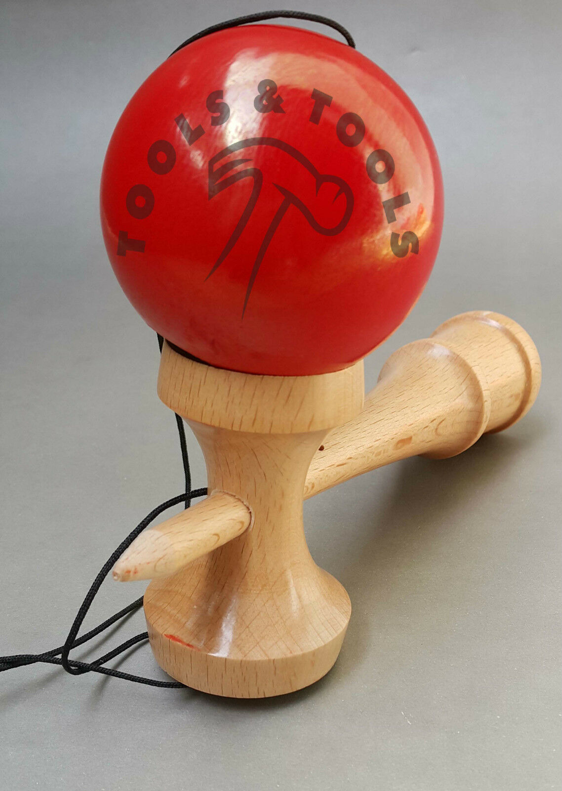 Quality-Red-Wooden-Kendama-Beech-Wood-Competition-Wood-Toy-Glistening-Finish-252358974486-5
