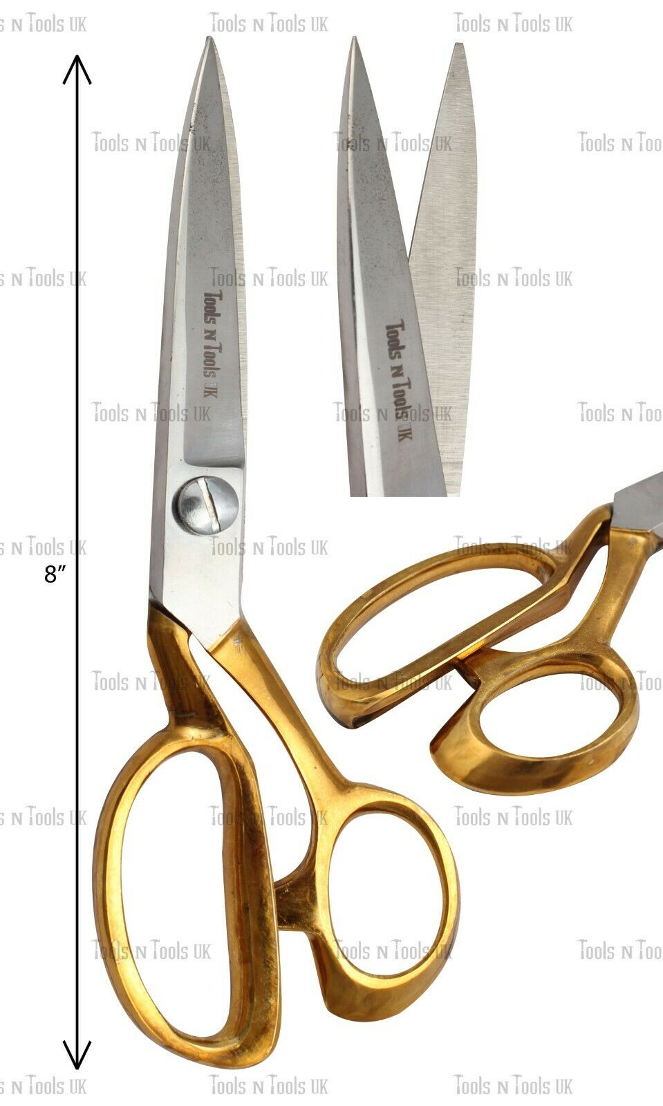 Variation-of-GOLD-HANDLES-TAILORING-SCISSORS-S-STEEL-DRESSMAKING-SHEARS-FABRIC-CRAFT-CUTTING-254742083476-be0b