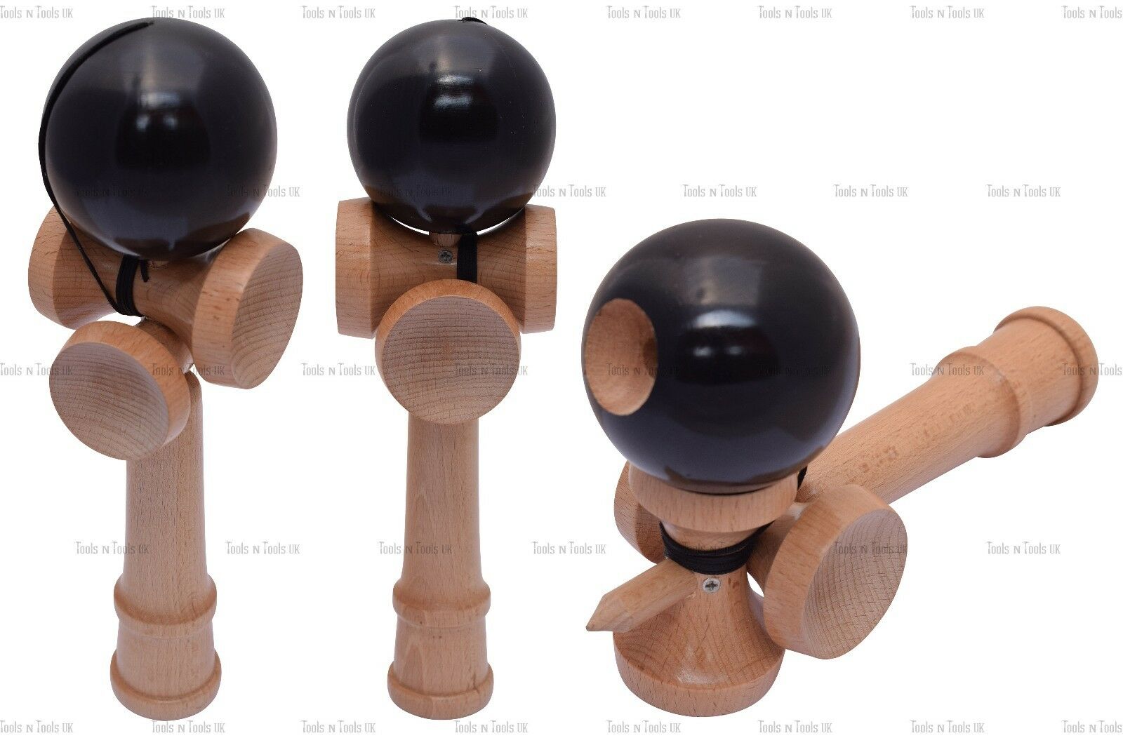 5-Way-Black-Wooden-Kendama-Beech-Wood-Competition-Wood-Toy-Glistening-Finish-263583317307-2