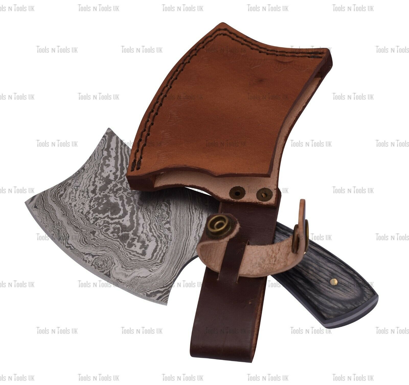 AXE-013-Handmade-Mini-Axes-7-Damascus-Steel-Camping-Hunting-Outdoors-Garden-Etc-264899279967-2