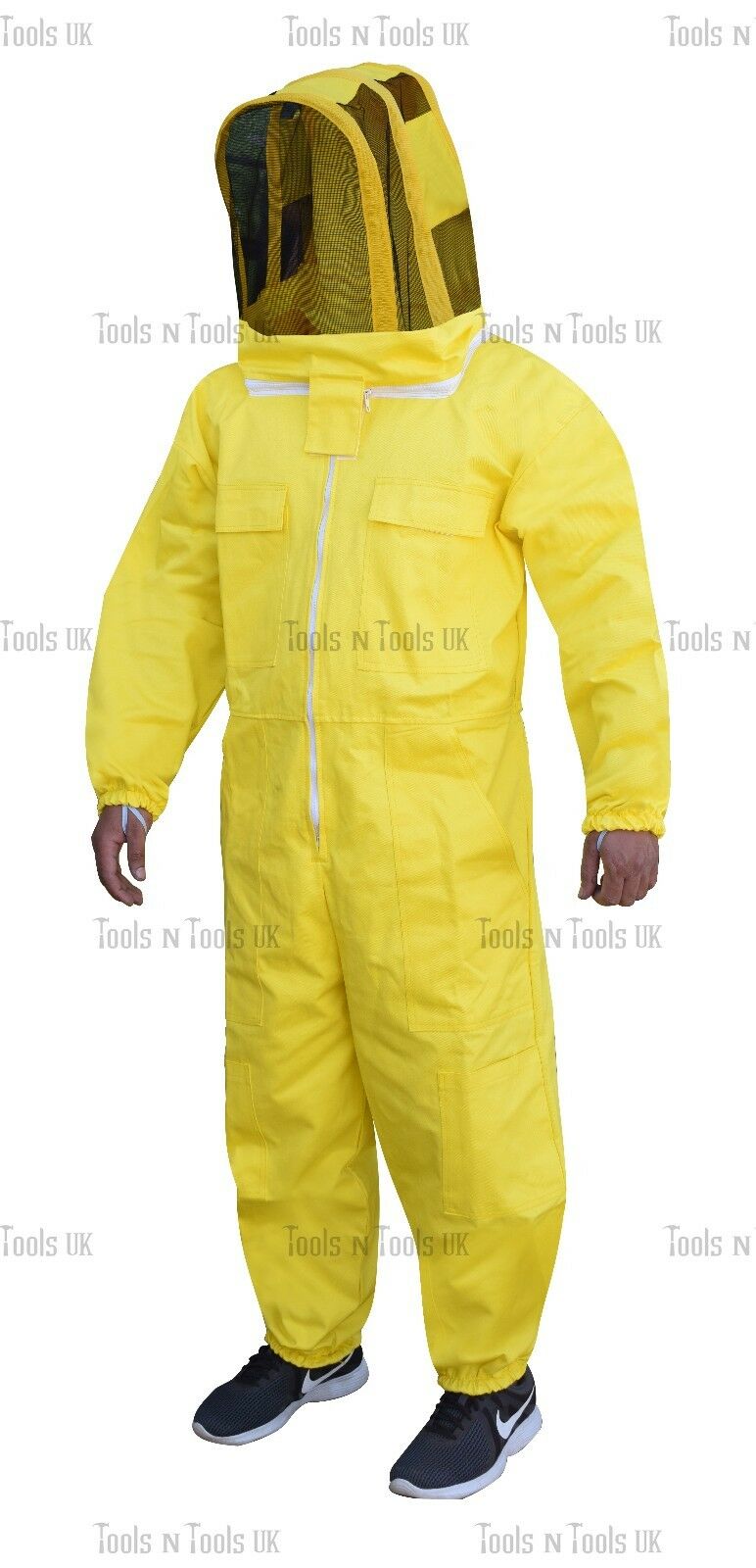 YELLOW-HEAVY-DUTY-COTTON-BEEKEEPING-SUIT-UNISEX-BEE-SUIT-BEEKEEPERS-LARGE-SIZE-263686305277