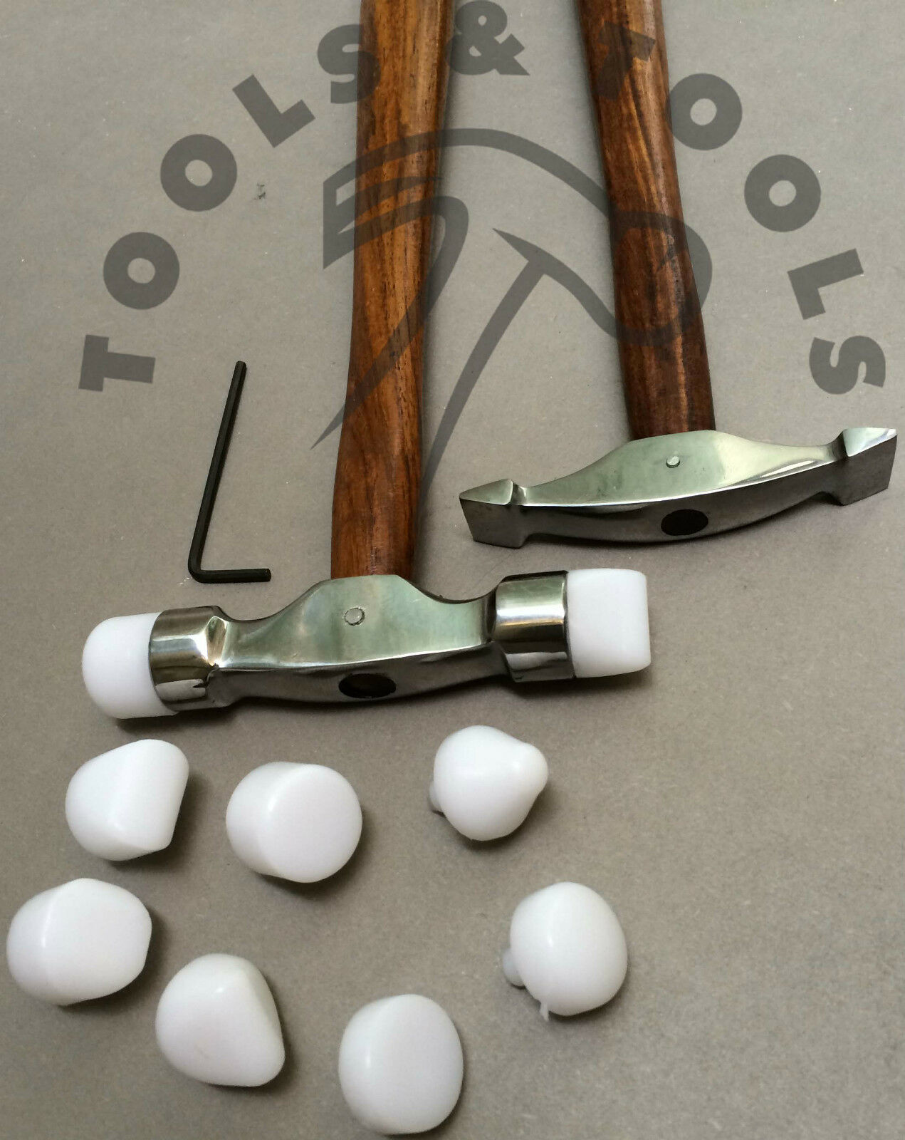2-Pcs-Nylon-Tips-Texturing-Hammer-Designing-Forming-Metal-Silver-Smith-REPOUSSEE-252089710588-2