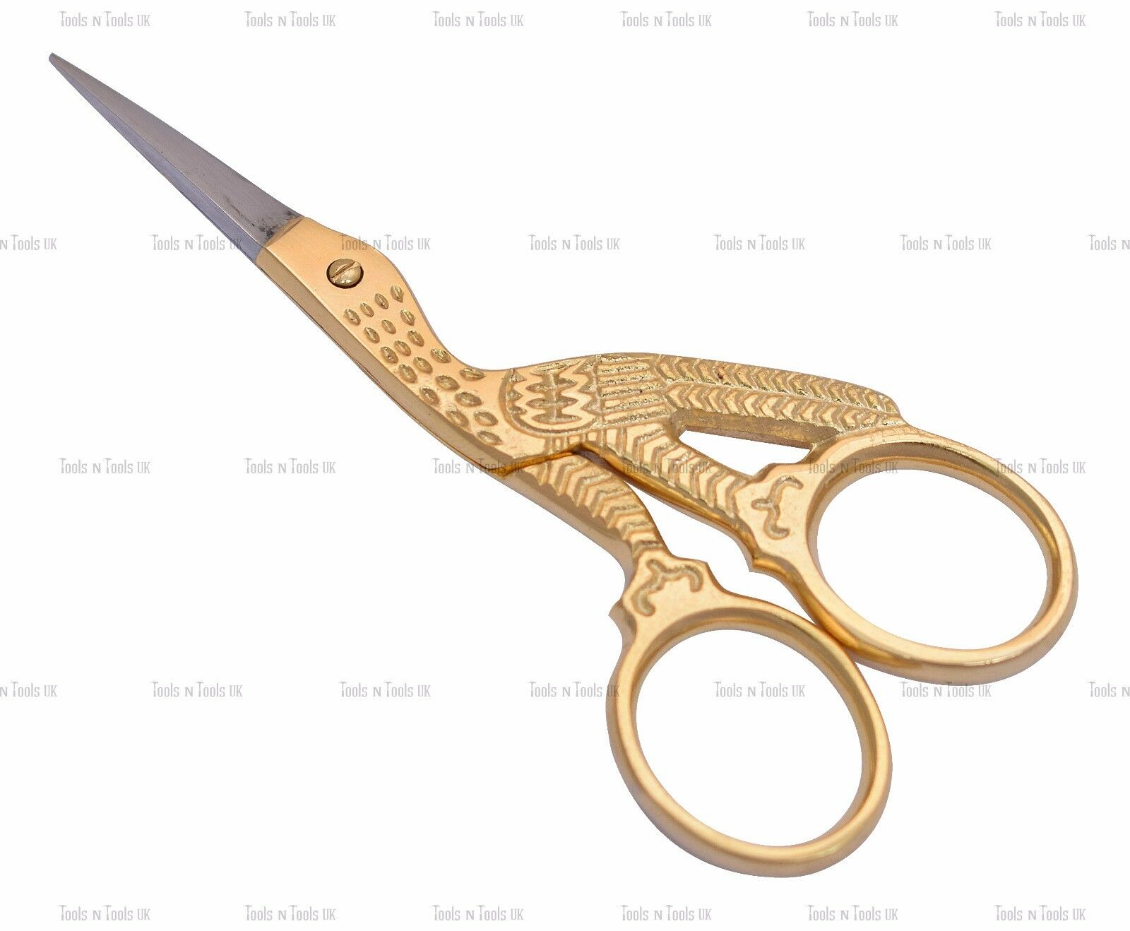35-Multi-Purpose-Bird-Stork-Small-Embroidery-Fancy-Scissors-Gold-Plated-263312700978