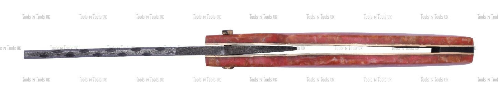 DAM-011-Damascus-Steel-Straight-Razor-Cut-Throat-Red-Fancy-Handle-Barber-Shaving-254585670068-4