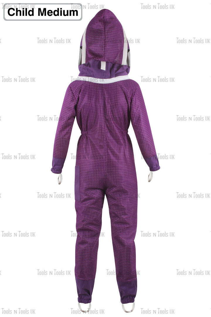 PURPLE-CHILD-SIZE-MEDIUM-THREE-LAYERS-MESH-BEEKEEPING-SUIT-BEE-VENTILATED-COOL-254852471368-5