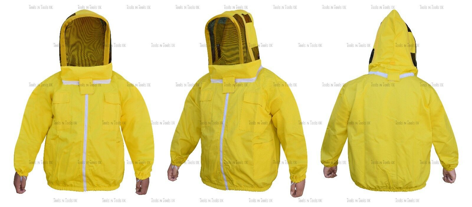 YELLOW-HEAVY-DUTY-COTTON-BEEKEEPING-JACKET-UNISEX-BEE-JACKET-BEEKEEPERS-X-LARGE-253622263858