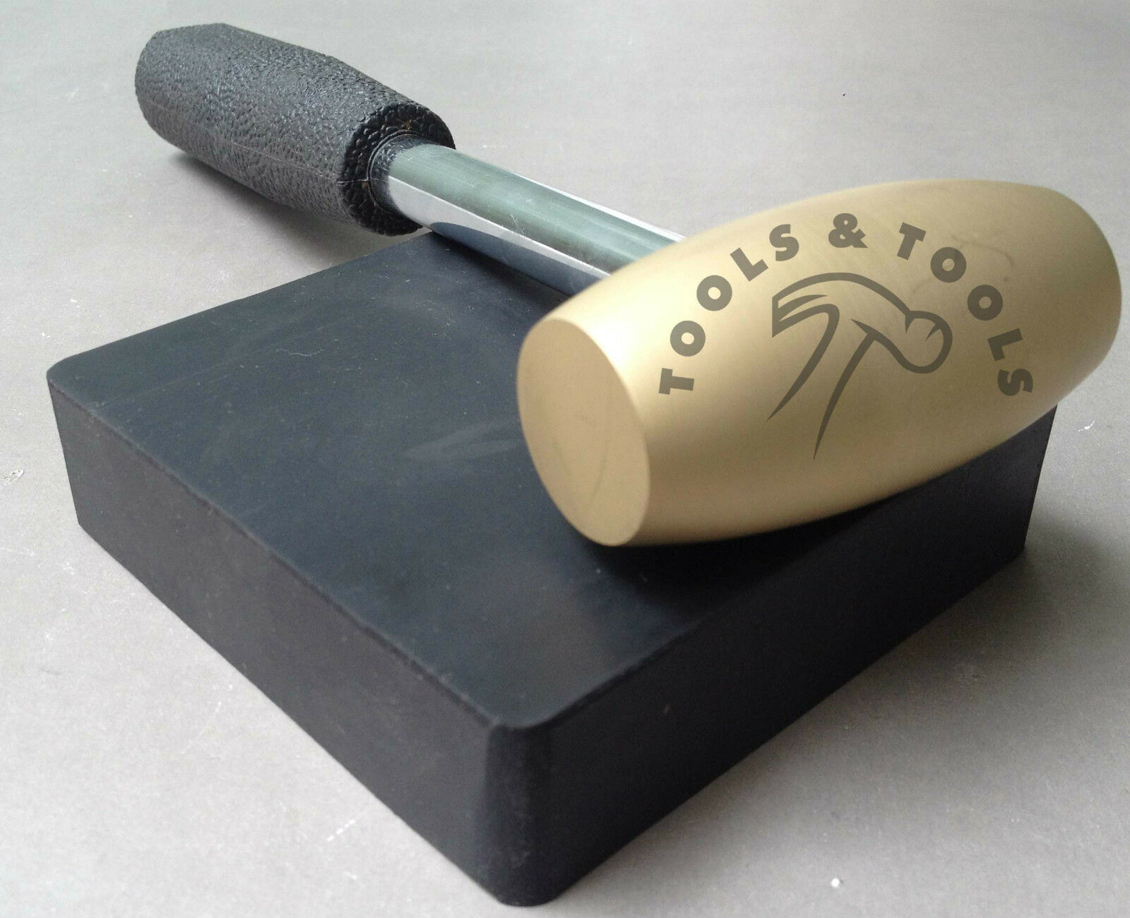 1-LB-BRASS-HAMMER-RUBBER-BENCH-BLOCK-HAMMERING-STAMPING-JEWELRY-METAL-DAPPING-261987593489-2