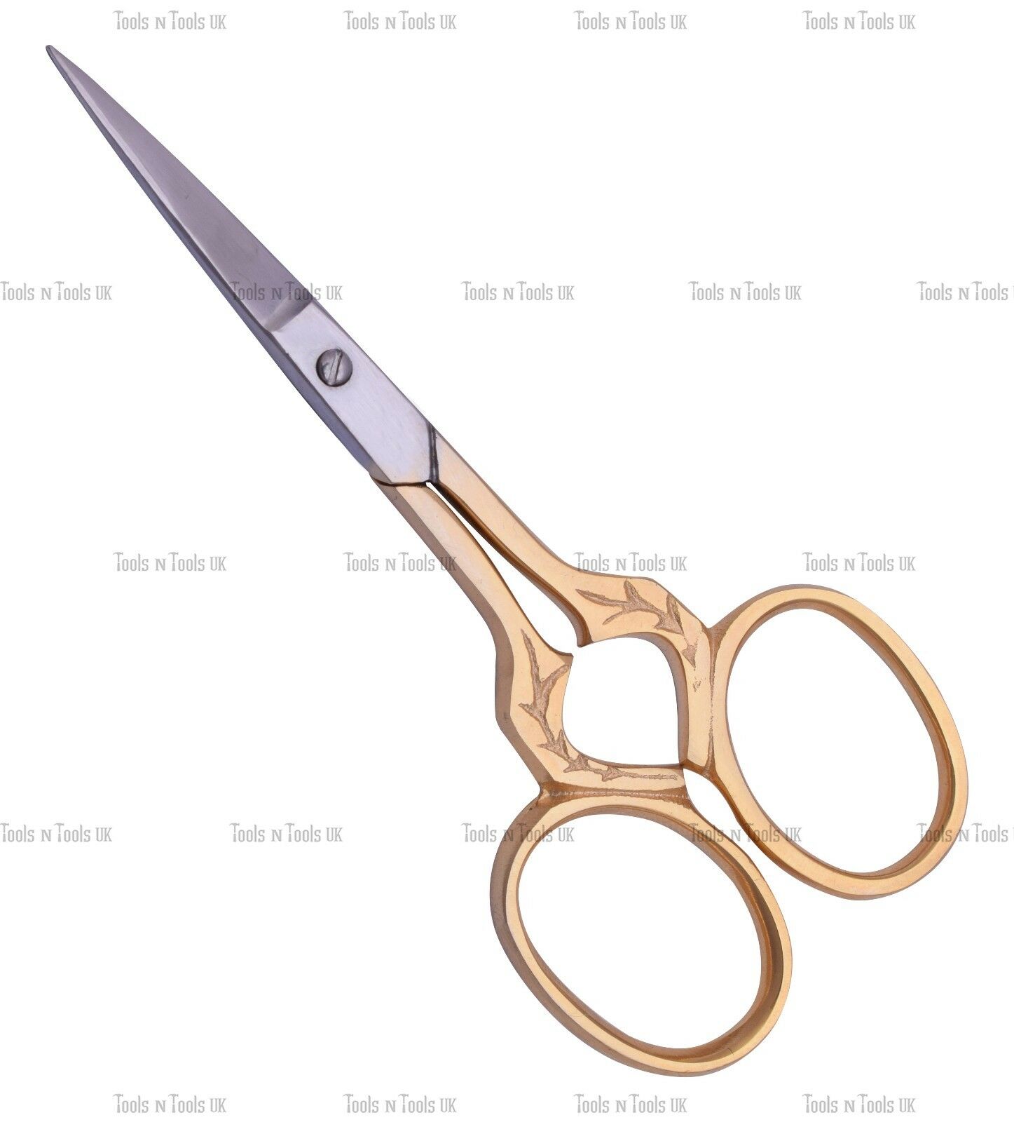 35-Multi-Purpose-Leaf-Shape-Small-Embroidery-Fancy-Scissors-Gold-Plated-253614052499-2